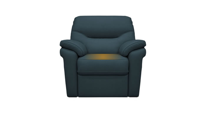 G Plan Seattle Leather Armchair Cambridge Navy